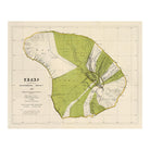 Lanai Island 1906 Map - Muir Way - Vintage Map