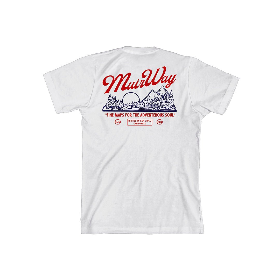 Landscape Tee White - Muir Way - T-Shirt
