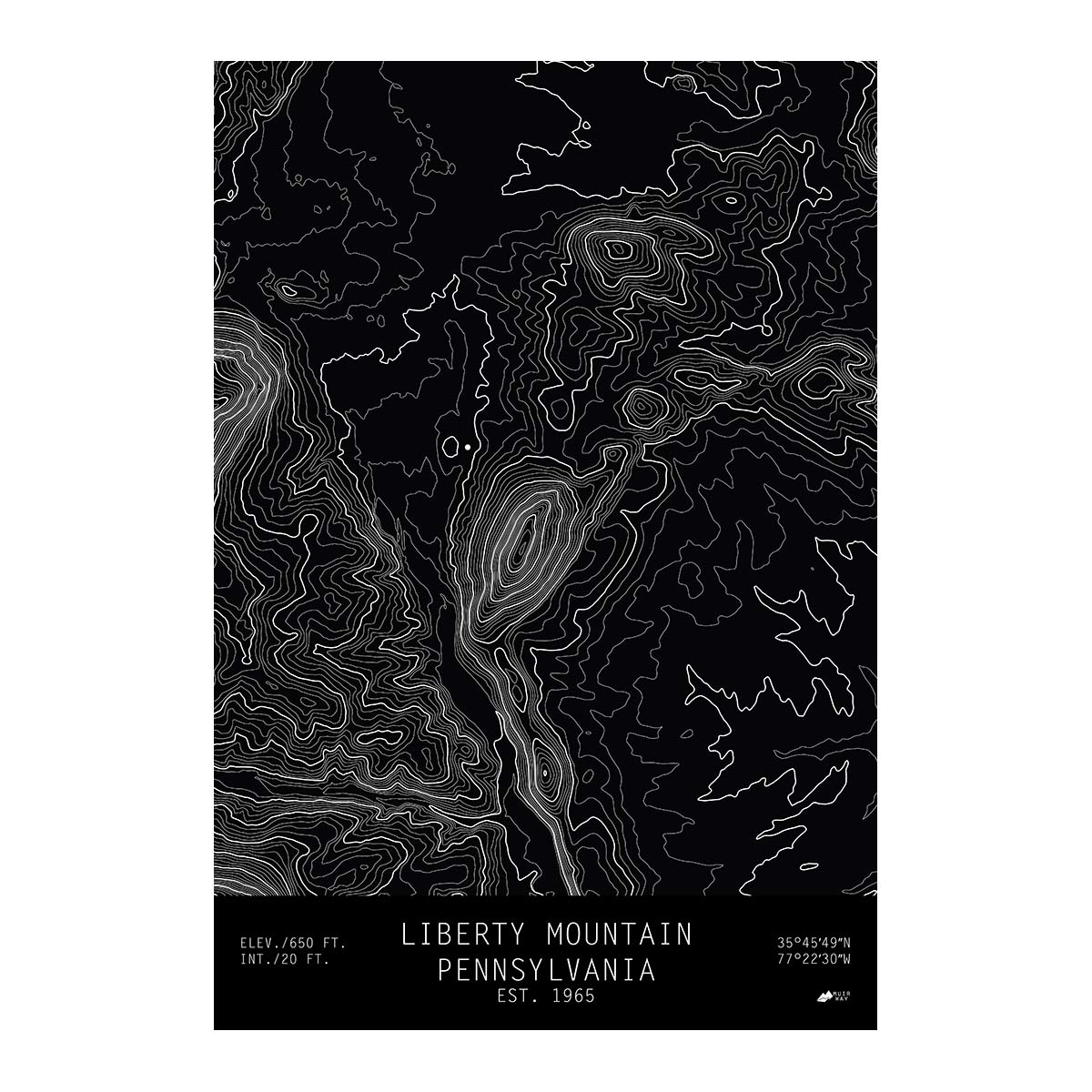 Liberty Mountain, Pennsylvania - Muir Way - TOPO Series