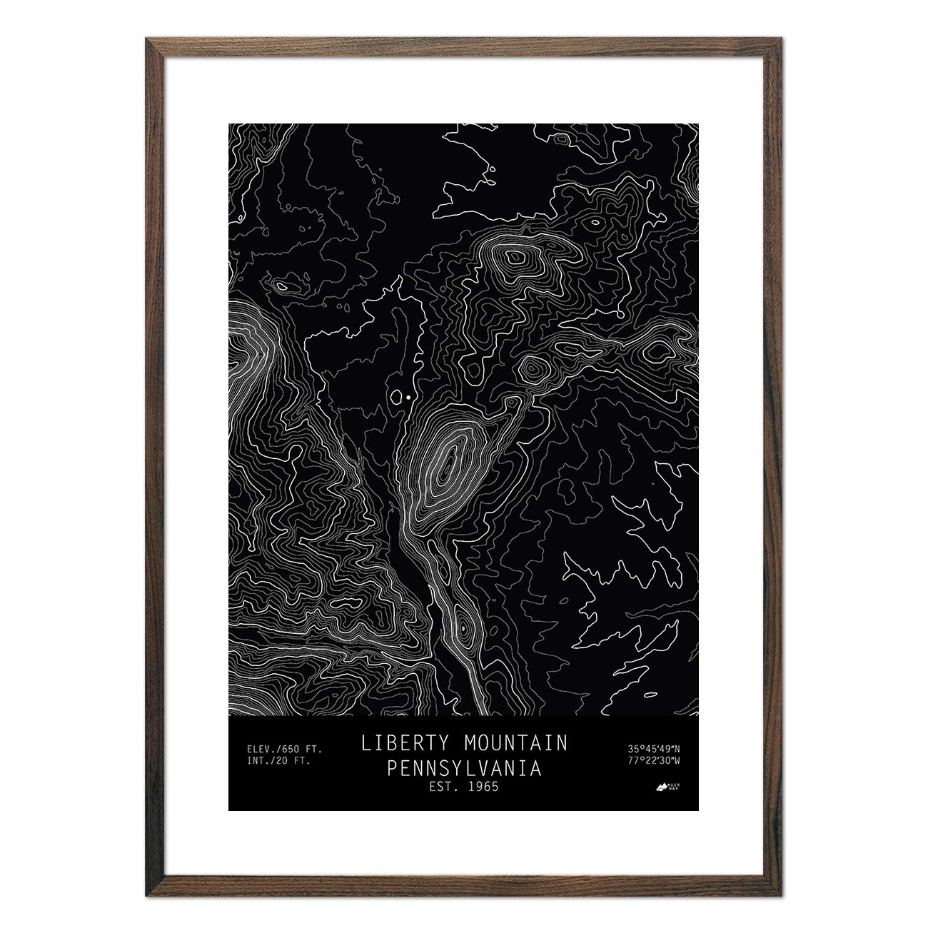 Liberty Mountain, Pennsylvania - Muir Way - TOPO Series