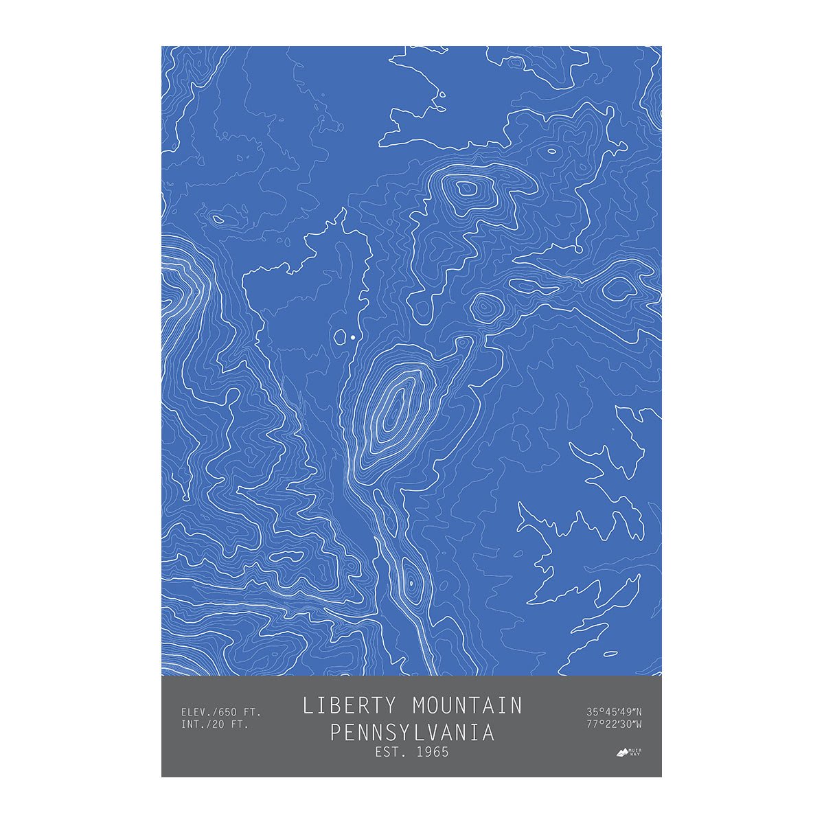 Liberty Mountain, Pennsylvania - Muir Way - TOPO Series
