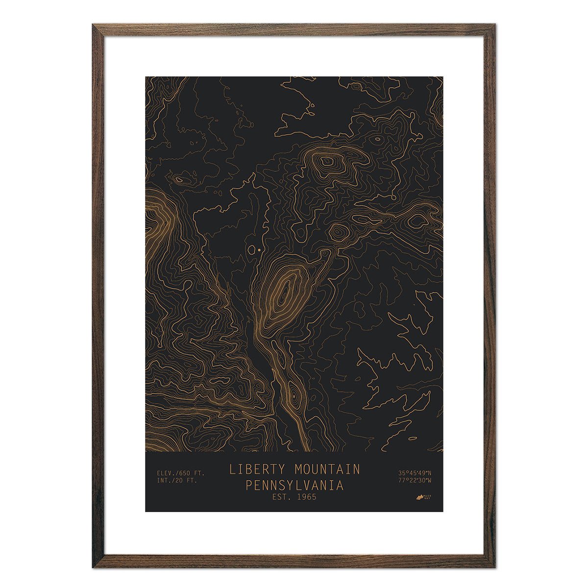 Liberty Mountain, Pennsylvania - Muir Way - TOPO Series