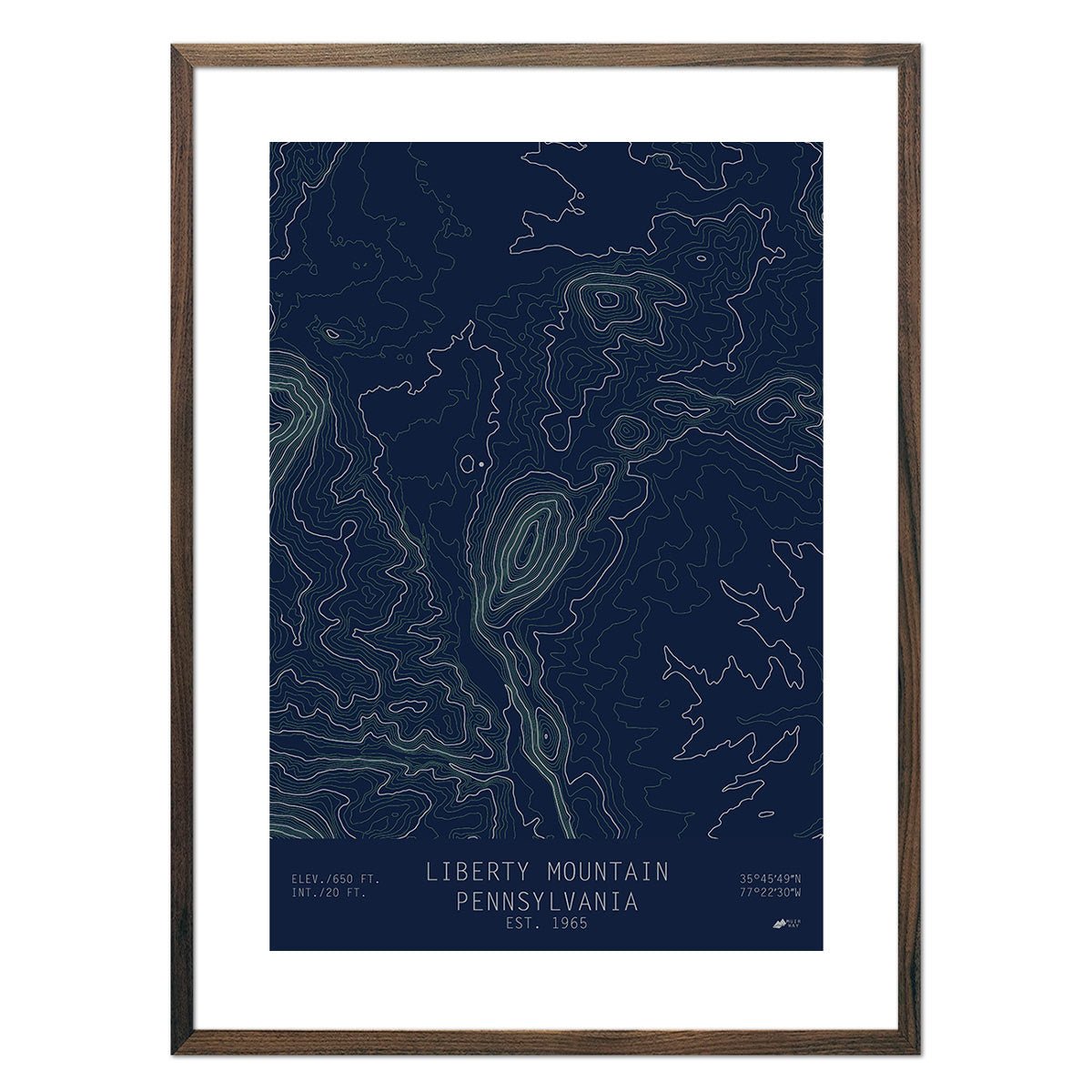 Liberty Mountain, Pennsylvania - Muir Way - TOPO Series