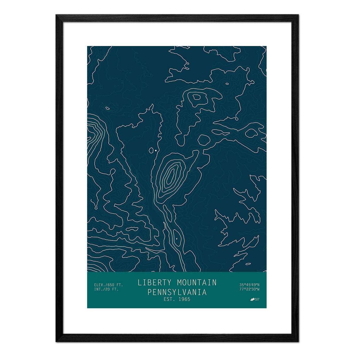 Liberty Mountain, Pennsylvania - Muir Way - TOPO Series