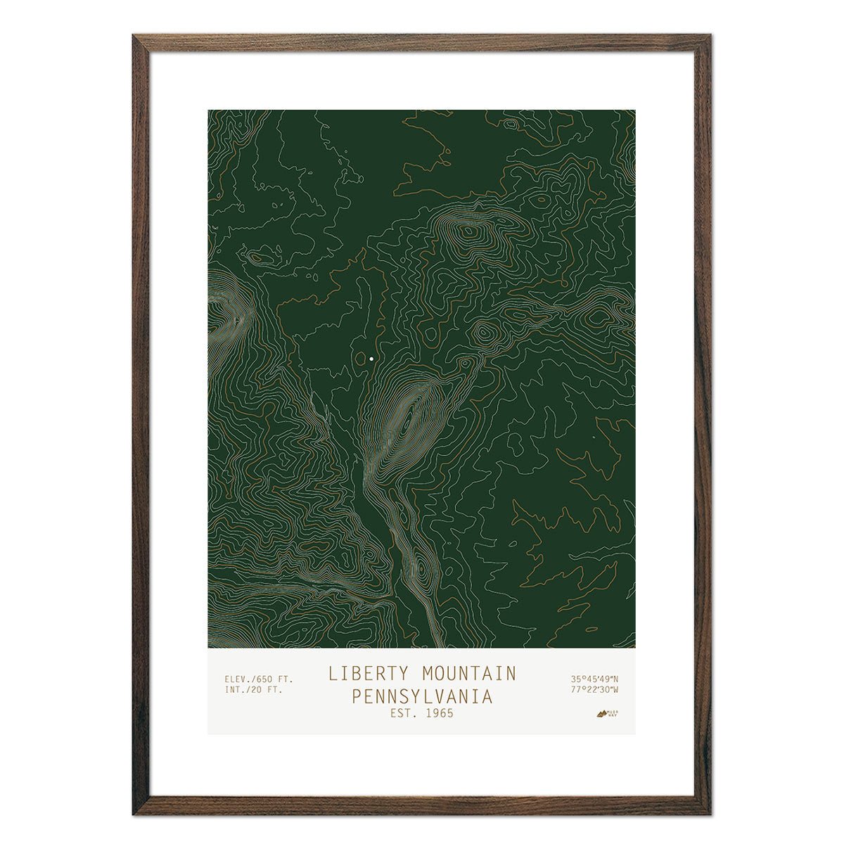 Liberty Mountain, Pennsylvania - Muir Way - TOPO Series