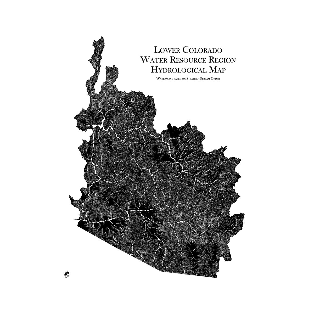 Lower Colorado Regional Hydrological Map - Muir Way - Hydrology