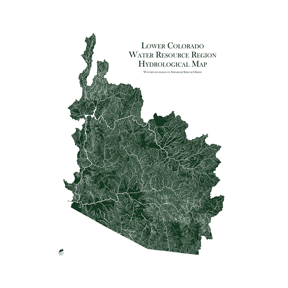 Lower Colorado Regional Hydrological Map - Muir Way - Hydrology