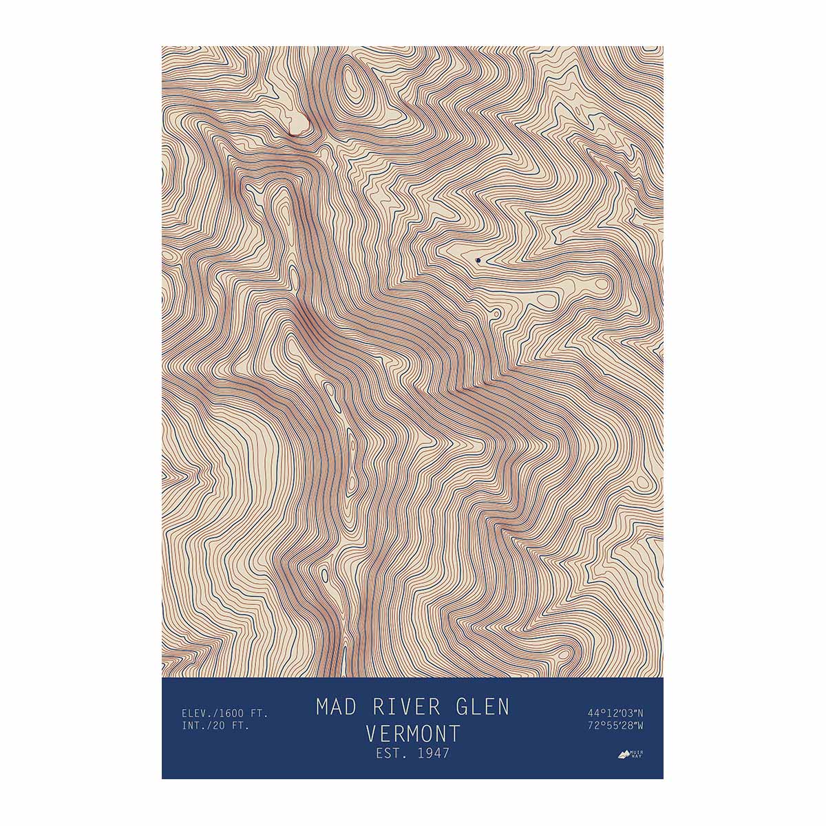 Mad River Glen, Vermont - Muir Way - TOPO Series