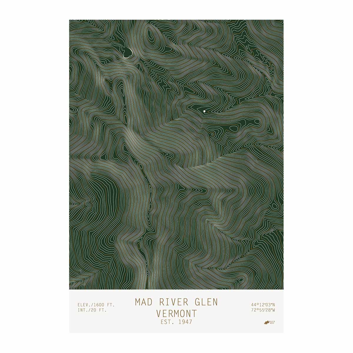 Mad River Glen, Vermont - Muir Way - TOPO Series