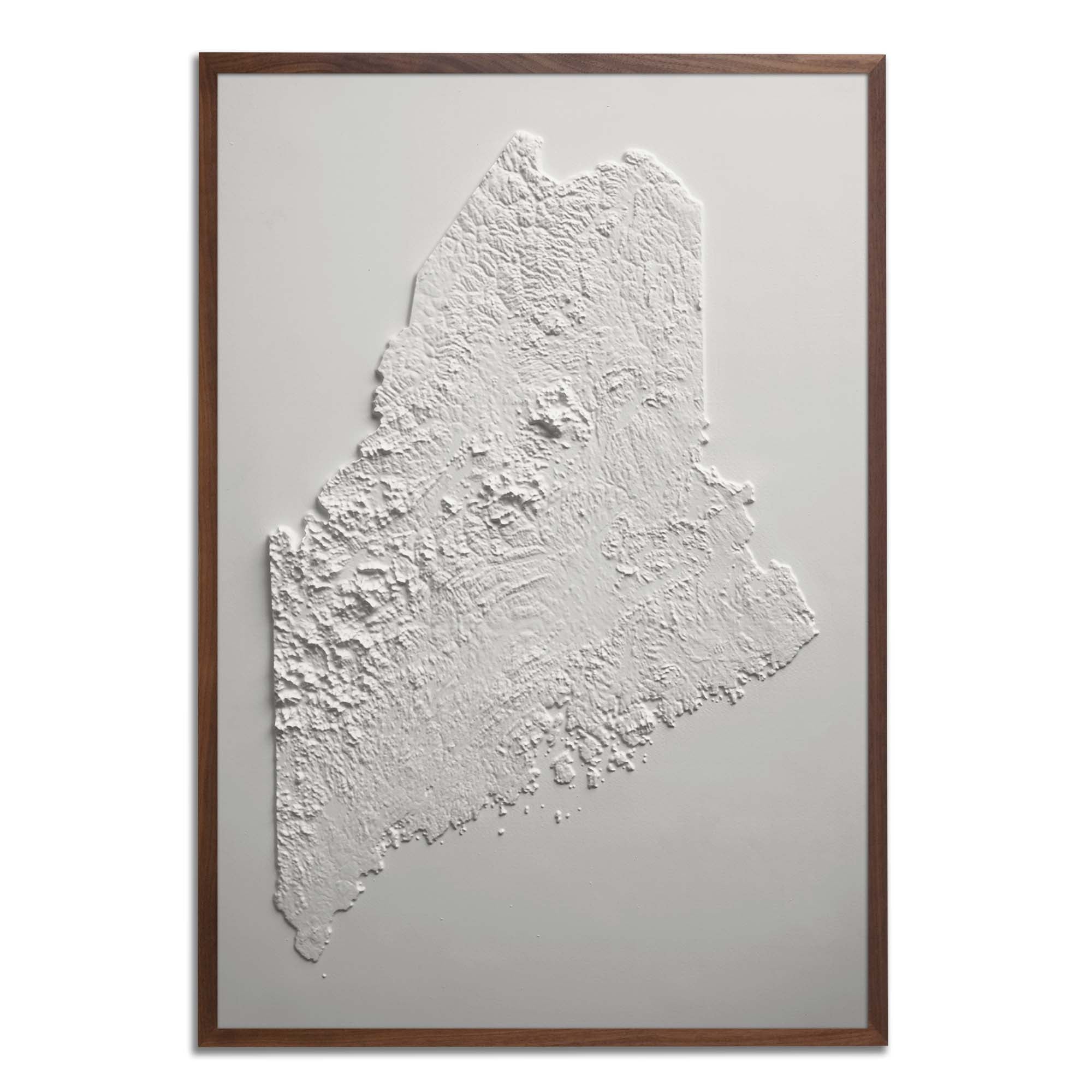 Maine 3D Raised Relief Map - Muir Way - 3D