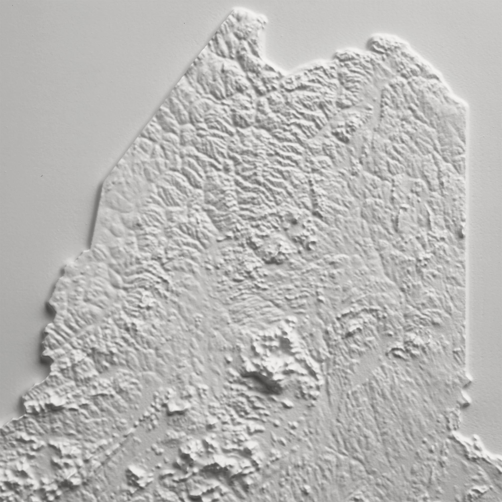 Maine 3D Raised Relief Map - Muir Way - 3D