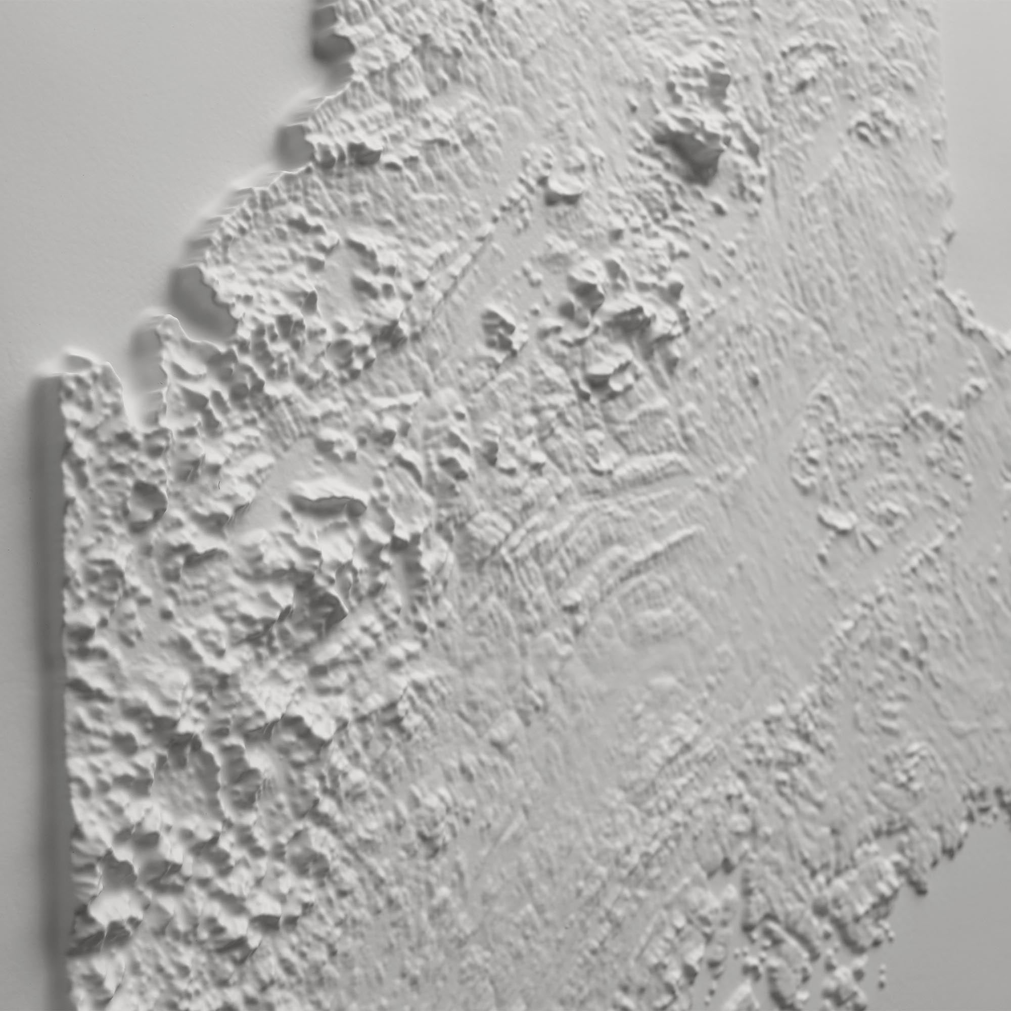 Maine 3D Raised Relief Map - Muir Way - 3D