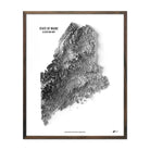 Maine Elevation Map - Muir Way - Elevation