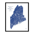 Maine Hydrological Map - Muir Way - Hydrology