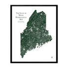 Maine Hydrological Map - Muir Way - Hydrology