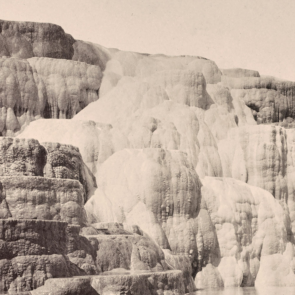 Mammoth Hot Springs, Lower Basin, Yellowstone 1873 - Muir Way - Photograph