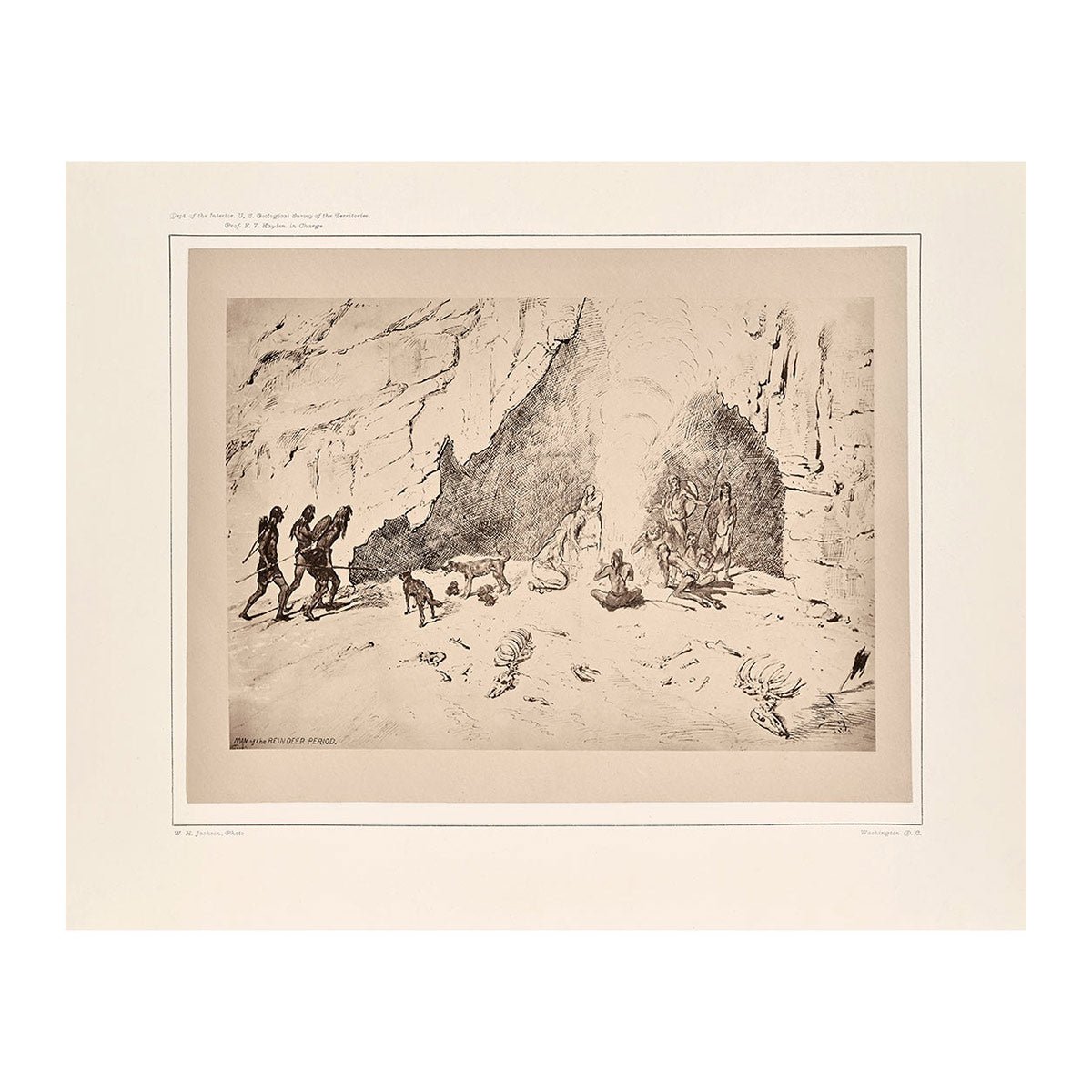 Man of the Reindeer Period, Yellowstone 1873 - Muir Way - Photograph