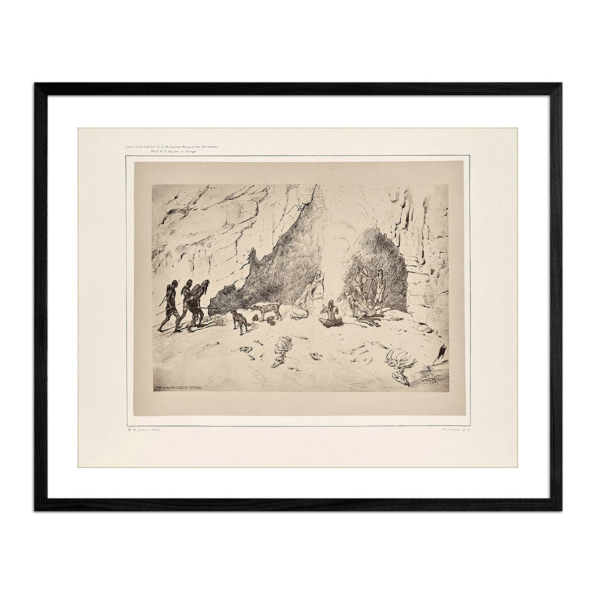 Man of the Reindeer Period, Yellowstone 1873 - Muir Way - Photograph
