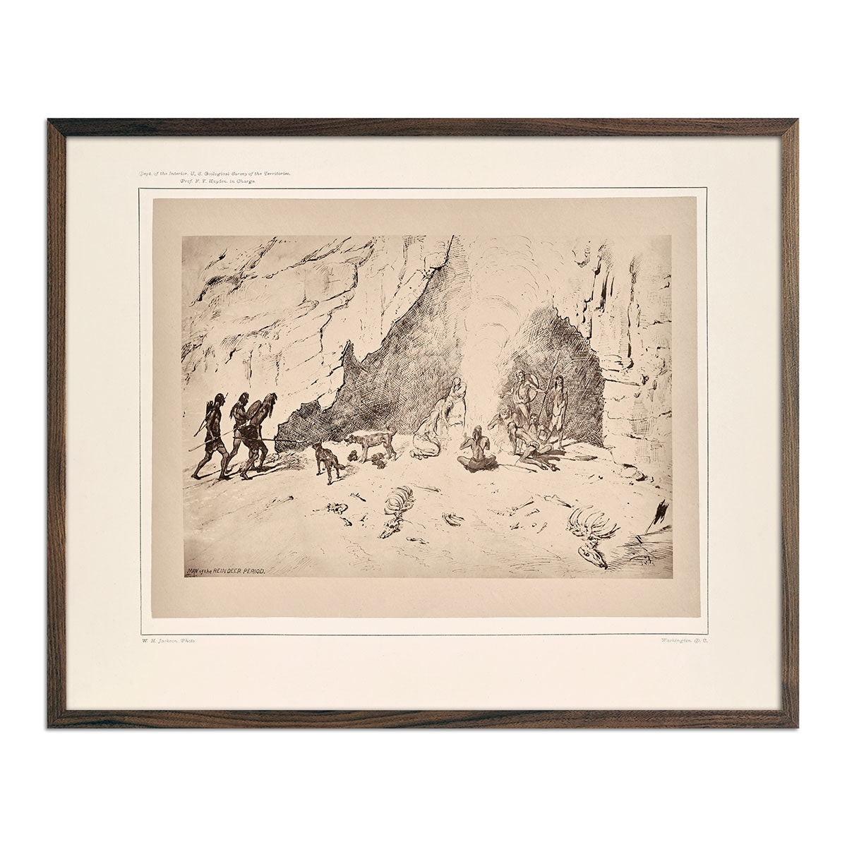 Man of the Reindeer Period, Yellowstone 1873 - Muir Way - Photograph