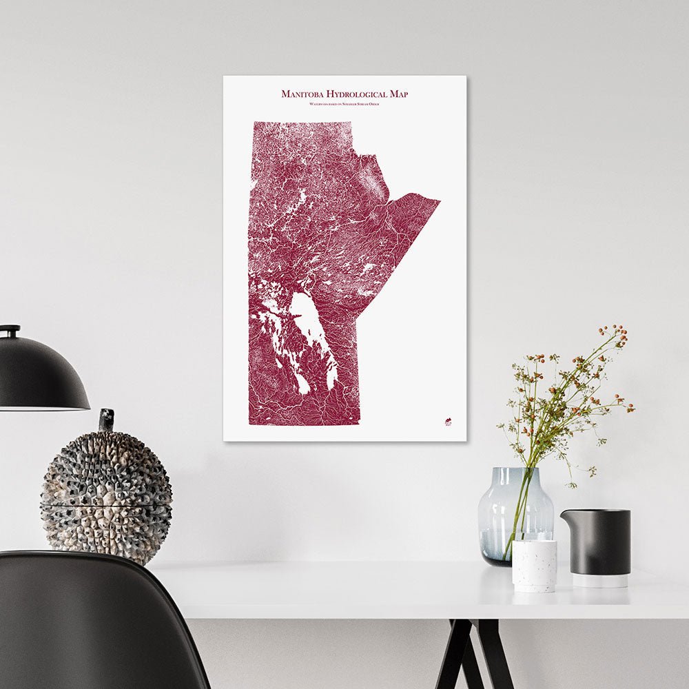Manitoba Hydrological Map - Muir Way - Hydrology