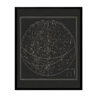 Map of the Heavens April - July 1850 - Muir Way - Vintage Map