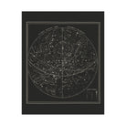 Map of the Heavens November - January 1850 - Muir Way - Vintage Map