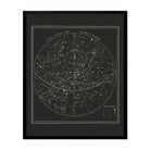 Map of the Heavens November - January 1850 - Muir Way - Vintage Map