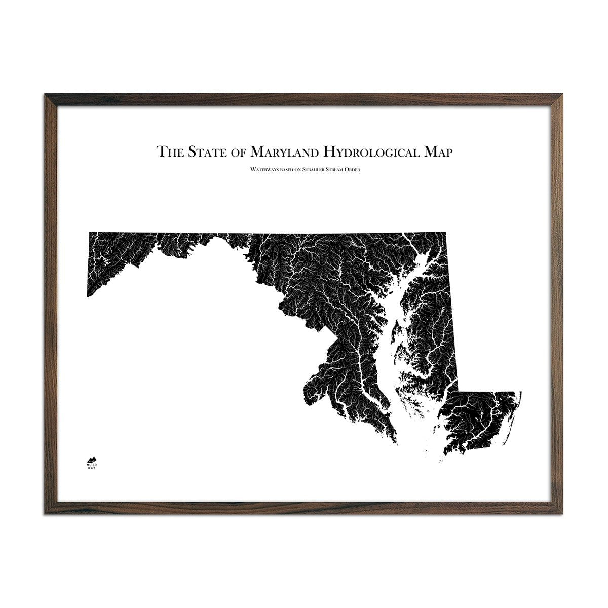 Maryland Hydrological Map - Muir Way - Hydrology