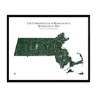 Massachusetts Hydrological Map - Muir Way - Hydrology