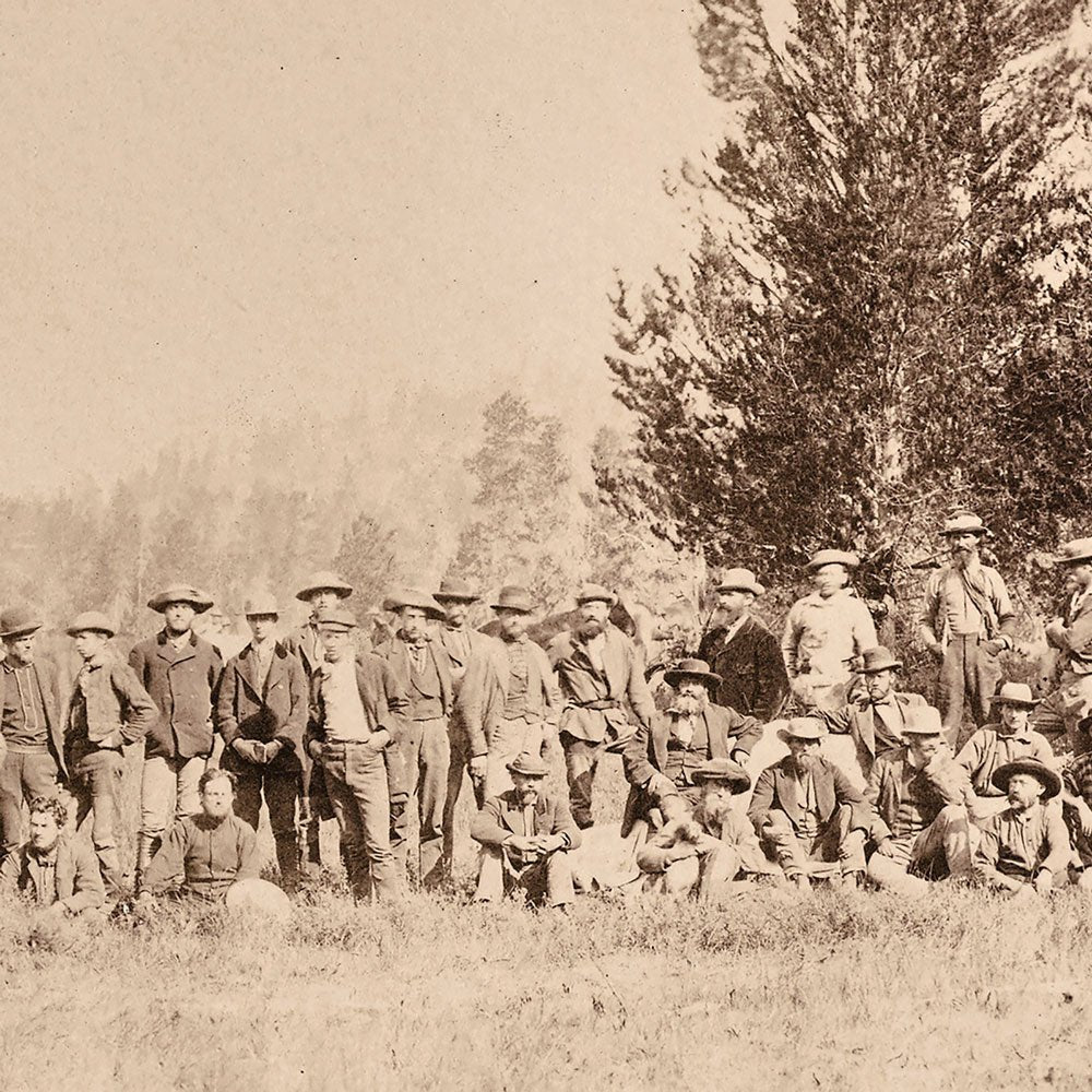 Meeting of the USGS in the Lower Firehole Basin, Yellowstone 1873 - Muir Way - Photograph