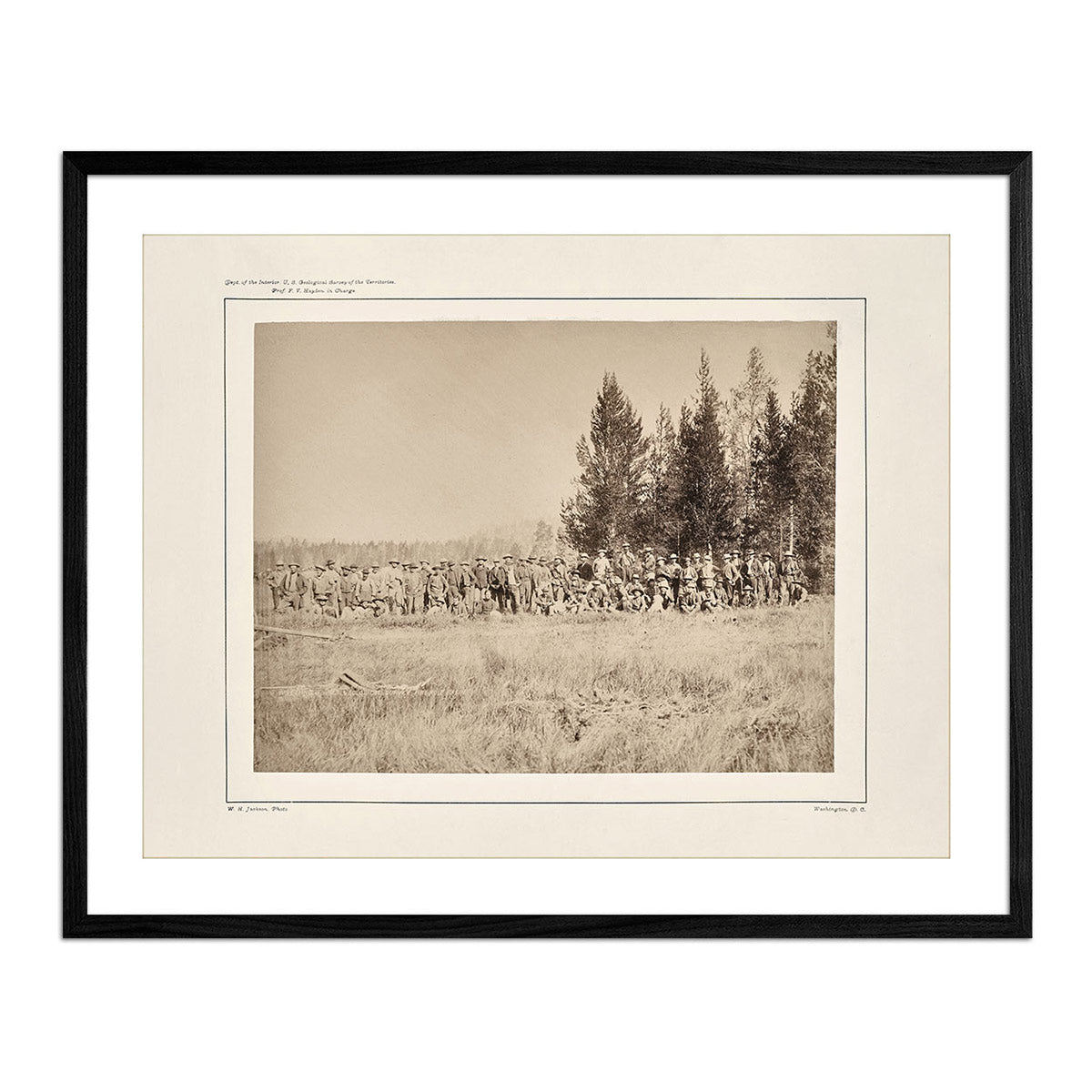 Meeting of the USGS in the Lower Firehole Basin, Yellowstone 1873 - Muir Way - Photograph