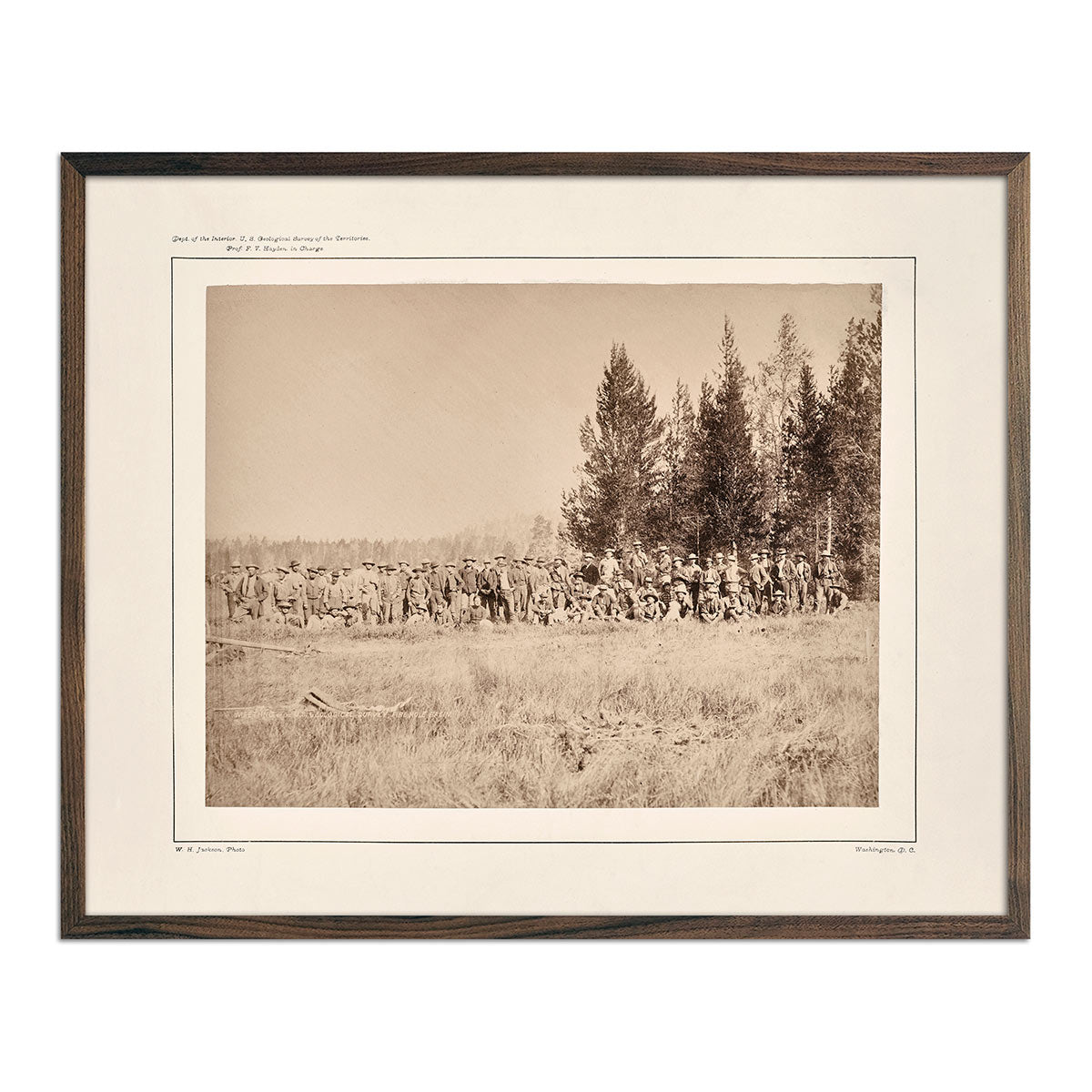 Meeting of the USGS in the Lower Firehole Basin, Yellowstone 1873 - Muir Way - Photograph
