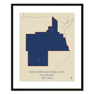 Mesa Verde National Park Map - Muir Way - National Park