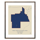 Mesa Verde National Park Map - Muir Way - National Park