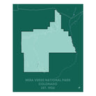 Mesa Verde National Park Map - Muir Way - National Park