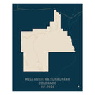 Mesa Verde National Park Map - Muir Way - National Park