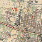 Mexico City Map 1886 - Muir Way - Vintage Map