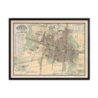 Mexico City Map 1886 - Muir Way - Vintage Map