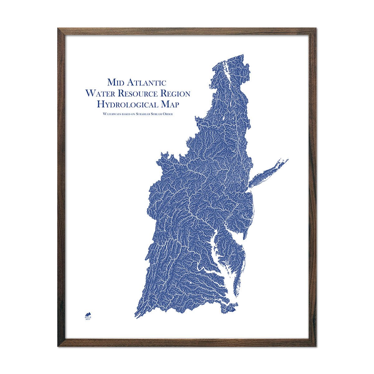 Mid Atlantic Regional Hydrological Map - Muir Way - Hydrology