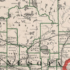 Minnesota 1883 Map - Muir Way - Vintage Map