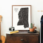 Mississippi Hydrological Map - Muir Way - Hydrology