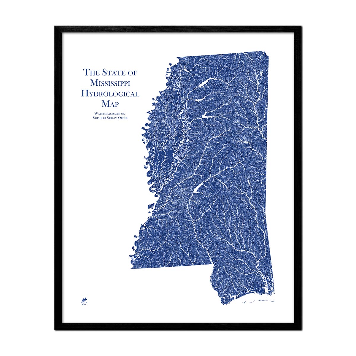 Mississippi Hydrological Map - Muir Way - Hydrology