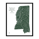 Mississippi Hydrological Map - Muir Way - Hydrology