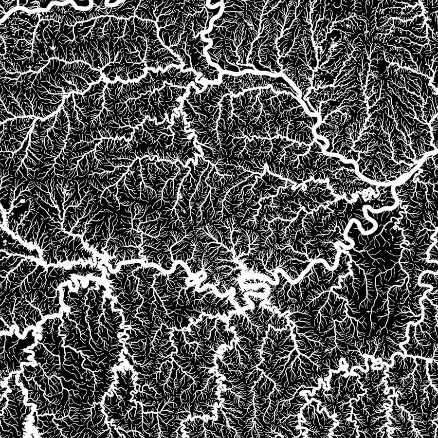 Missouri Hydrological Map - Muir Way - Hydrology