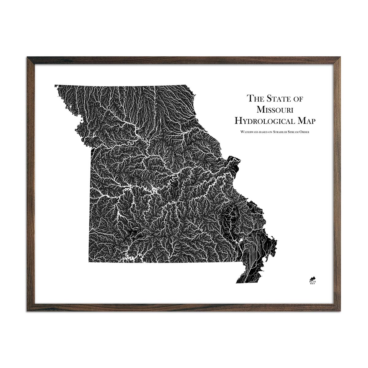 Missouri Hydrological Map - Muir Way - Hydrology