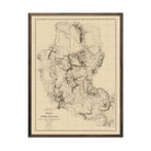 Montana and Wyoming Territories Map 1872 - Muir Way - Vintage Map