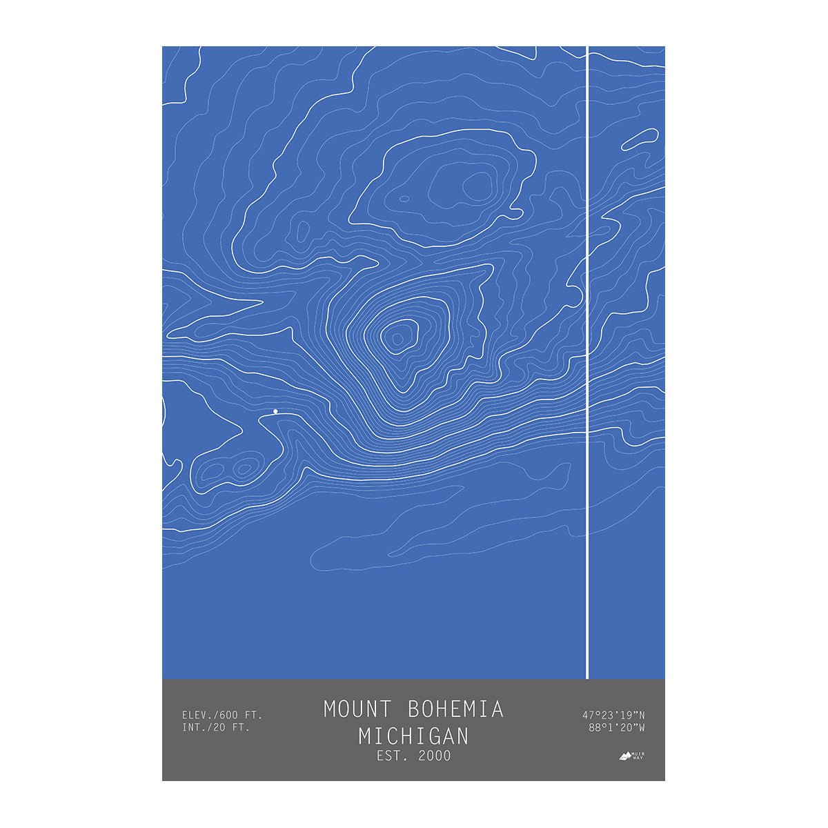 Mount Bohemia, Michigan - Muir Way - TOPO Series