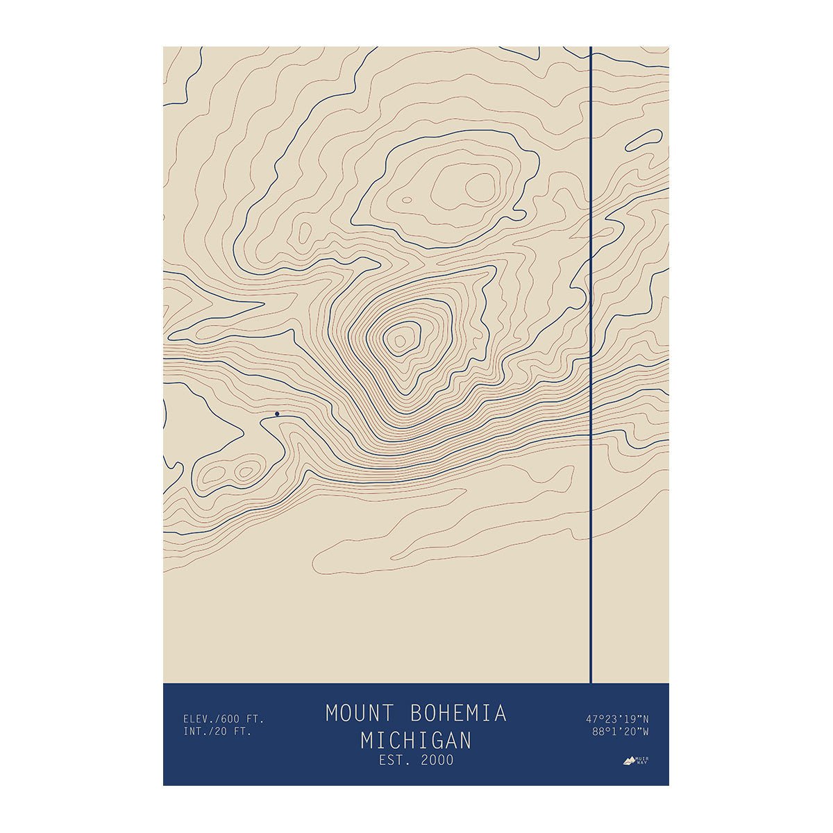 Mount Bohemia, Michigan - Muir Way - TOPO Series