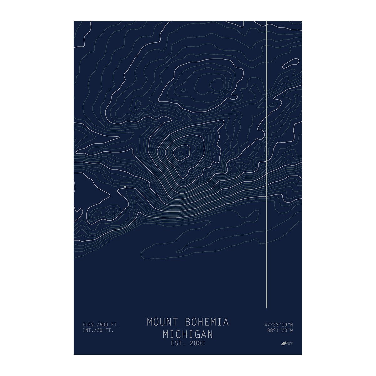 Mount Bohemia, Michigan - Muir Way - TOPO Series