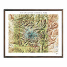 Relief Map of Mt Rainier National Park